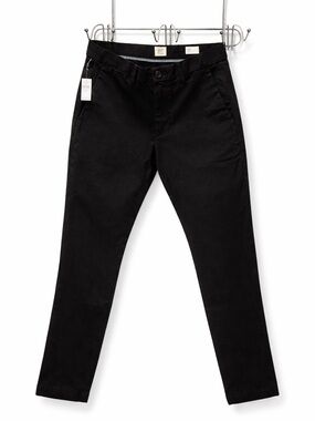 Men's Black Slim Chino Jeans